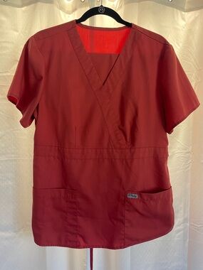 Grey's Anatomy Women's V‑Neck Scrub set in Burnt Orange